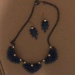 Earrings and matching necklace